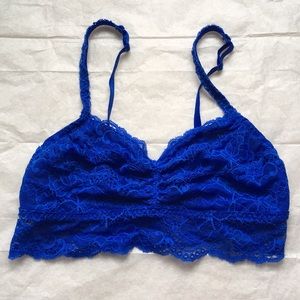 Pink by Victoria’s Secret blue bralette.  EUC.